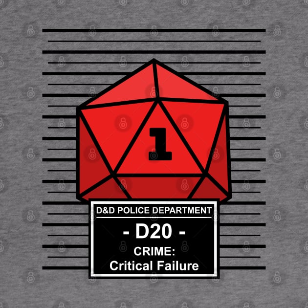 Dnd - D20 Arrested for Critical Failure by DigitalCleo